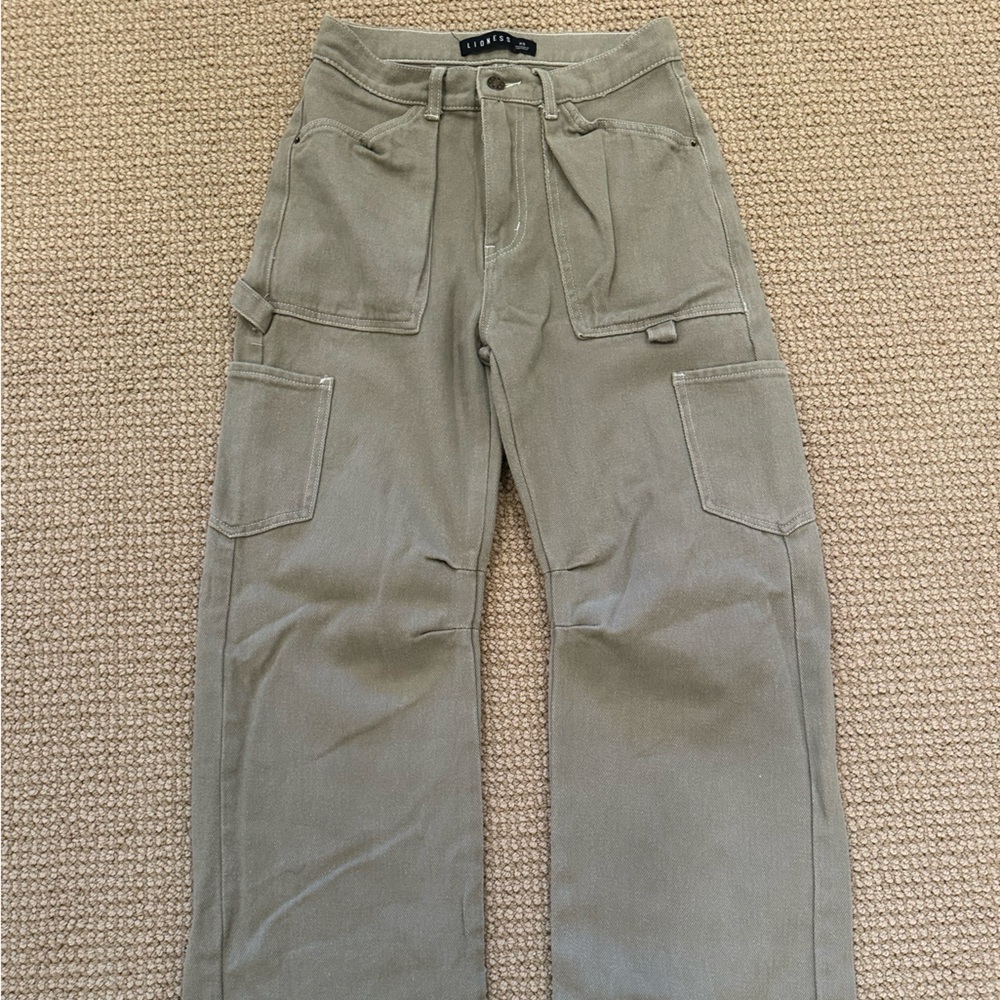 Lioness Olive Green Women Jeans
